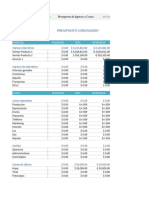Presupuesto de Ingresos y Costos en Excel