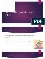 2.7 Price Elasticity of Demand (PED)