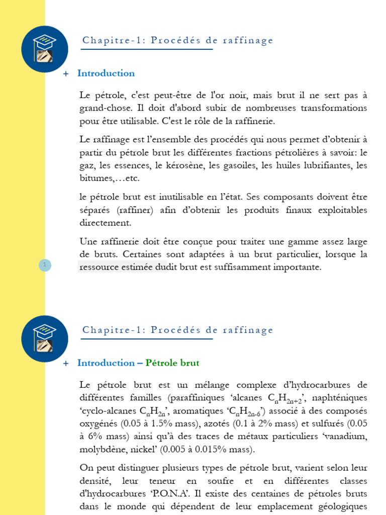 Processus de raffinage du pétrole | PDF | Essence (hydrocarbure ...