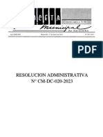 Resolucion Contraloria 020 2023 Reglamento Interno 2023