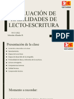 Evaluación de Habilidades de Lecto-Escritura: 04-11-2022 Sebastián Allendes H