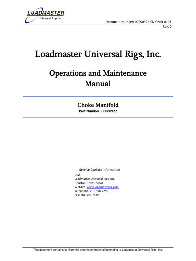 Choke Manifuld | PDF | Pump | Valve