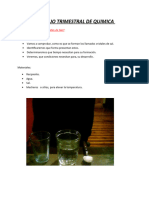 TRABAJO TRIMESTRAL DE QUIMICA Informe Cristales de Sal