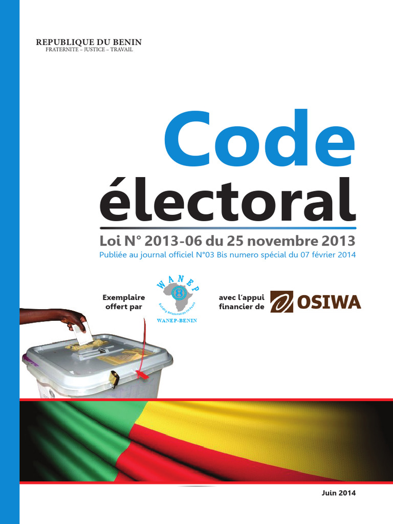 Code Electoral en RB PDF