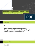 Intro To PWA - Mozilla Tech Speaker