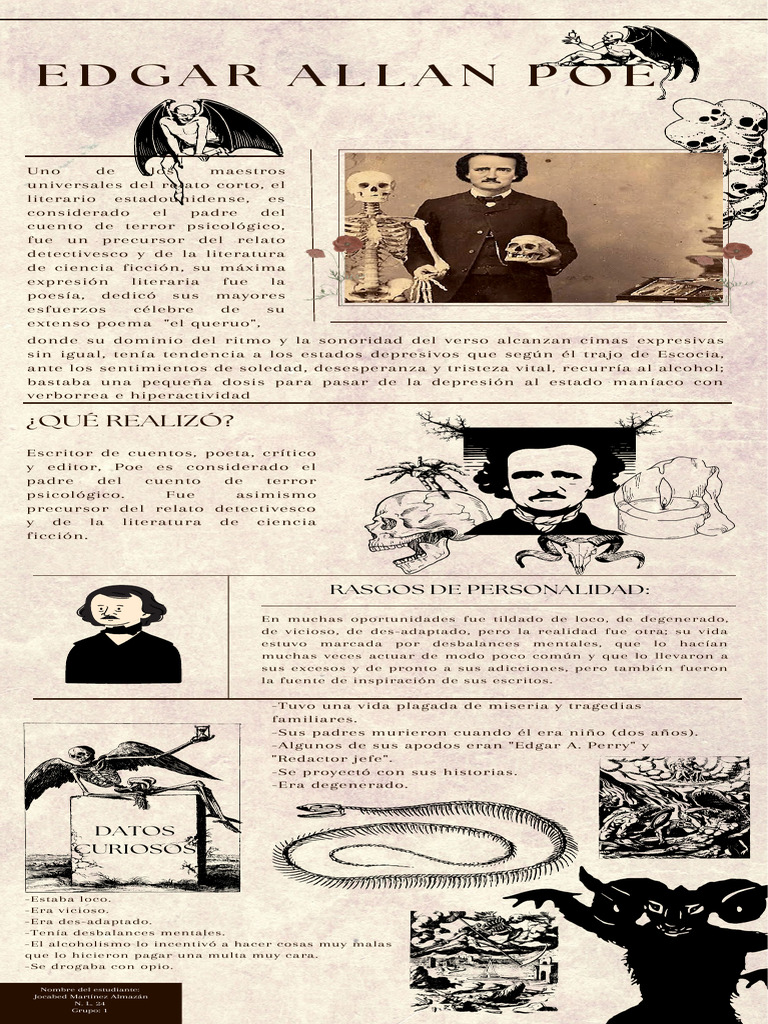 Edgar Allan Poe: Genio y Tragedia | PDF