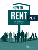 How To Rent - The Checklist For Renting in England