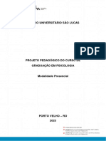 Projeto Pedagógico Do Curso de Psicologia