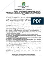 Edital 229 - 2023 Transferências, Reingresso e Portador de Diploma 2023 I (Entrada 2º Semestre 2023) 05jun2023