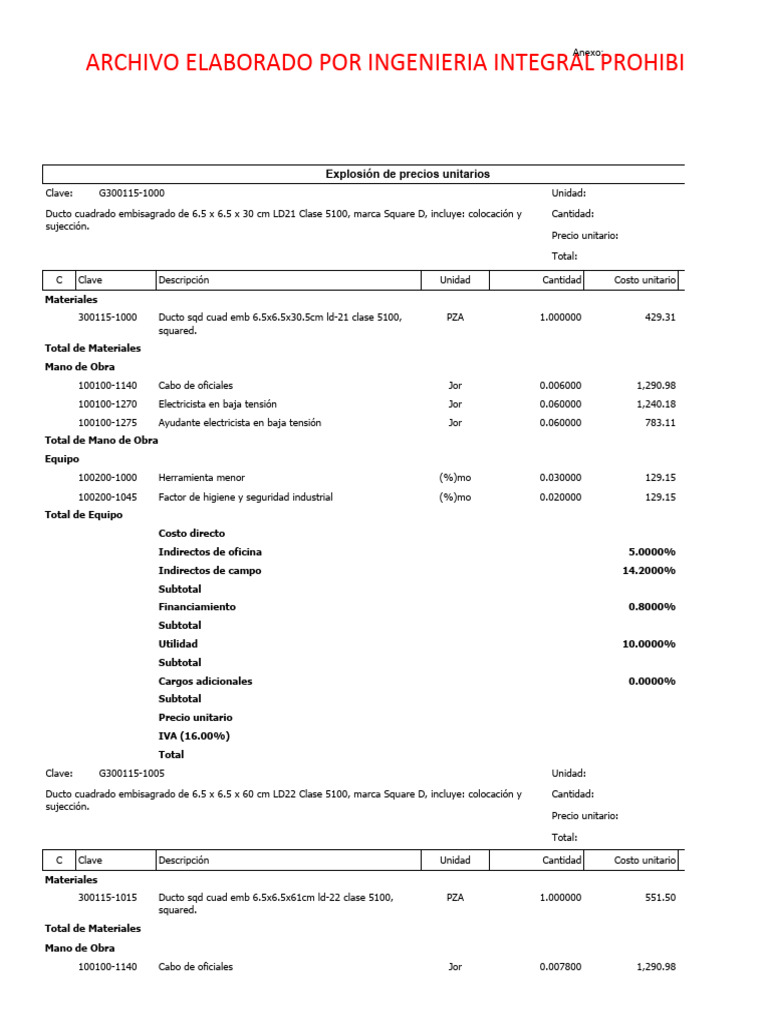 Ducto Cuadrado Pdf Ingeniería Mecánica Procesos Industriales