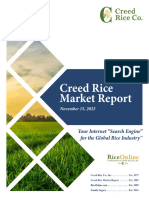 Creed Rice Market Report, November 15, 2023