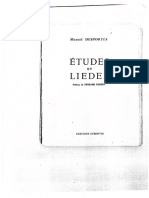 Marcel DESPORTES Etudes Et Lieder - Préface de Fernand Robert