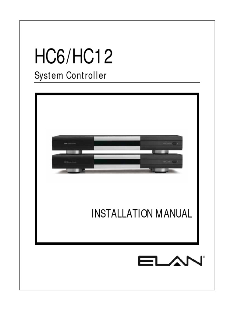 HC6/HC12 System Controller Manual | PDF | Ac Power Plugs And Sockets ...