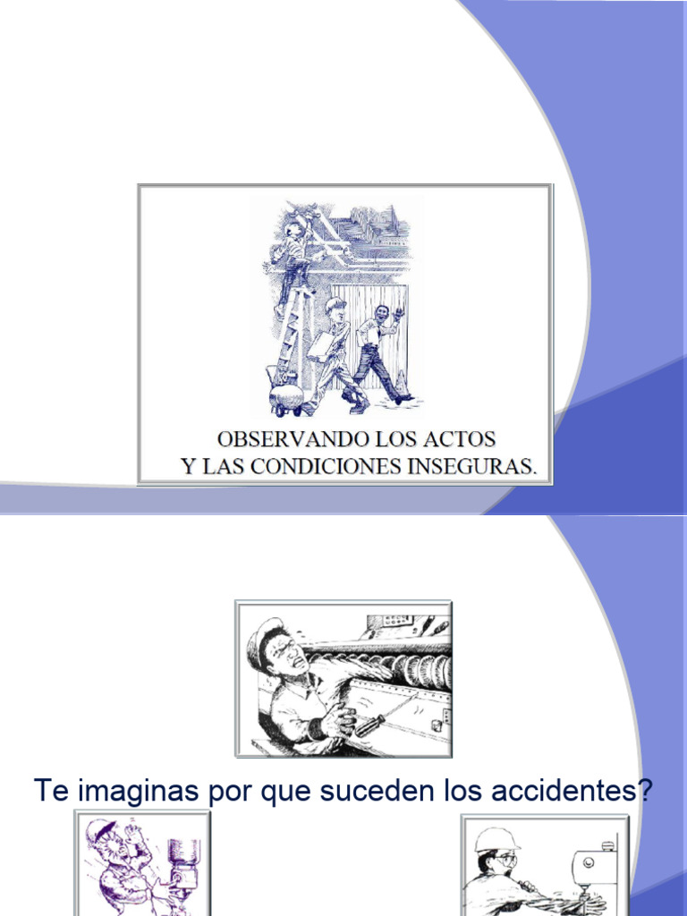 Actos y Condiciones Inseguras | PDF