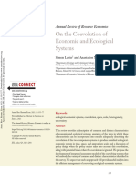 Levin Xepapadeas 2021 On The Coevolution of Economic and Ecological Systems