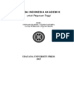 Bahasa Indonesia untuk Perguruan Tinggi Udayana Press