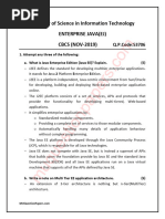 Science Bsc-Information-Technology Semester-5 2019 November Enterprise-Java-Cbcs