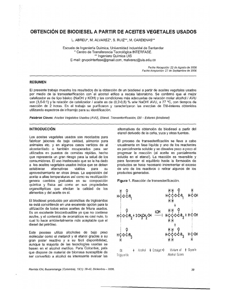 Biodiesel | PDF