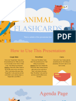 Cute Illustrative Animal Flashcards