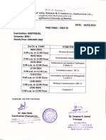 Additional Timetable FYBCOm