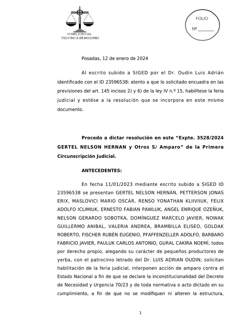 Poder Judicial de Misiones | PDF | Mandato | Gobierno