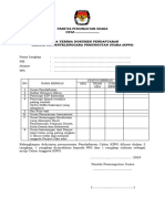 Tanda Terima Berkas Penerimaan KPPS & Template Dokumen Pendaftaran KPPS