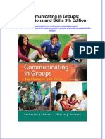Communicating in Groups Applications and Skills 9th Edition