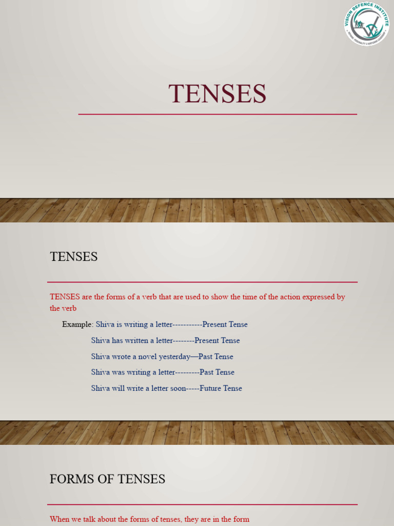 Class 9 - Tenses | PDF | Verb | Grammatical Tense