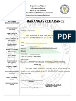 Barangay Clearance