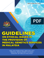 Guidelines On Ethical Issues in The Provision of Medical Genetics Services in Malaysia