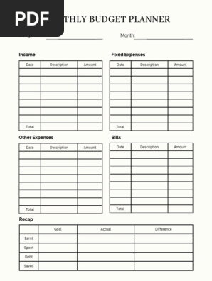 Minimalist Budget Planner