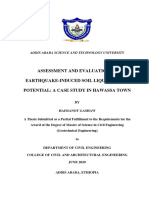 Assessment and Evaluation of EarthquakeInduced Soil Liquefaction Potential A Case Study in Hawassa Town
