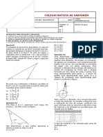 1º Ano - Teste de Matemática - 4º Bimestre