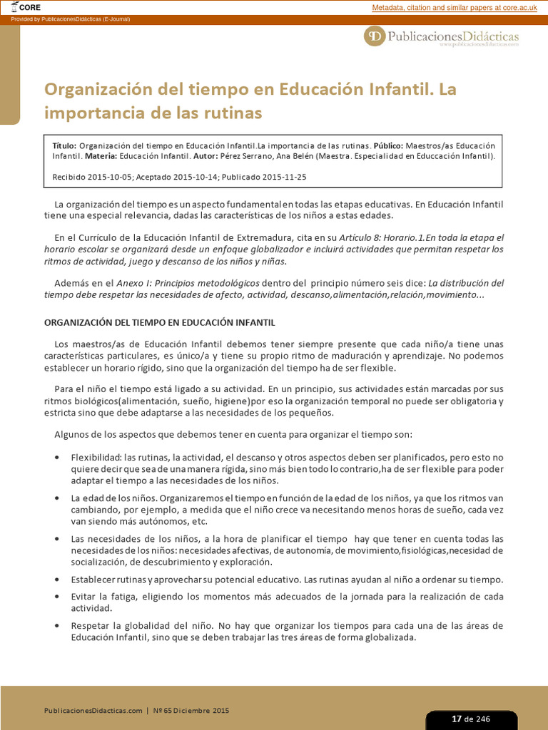 Educación Infantil | PDF | Educación de la primera infancia