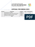 Budget Proposal - Kabisig 2023