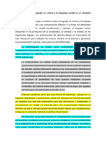 Relación Entre El Lenguaje No Verbal y El Lenguaje Verbal en El Contexto Legal