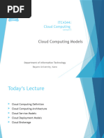 ITC4344 2 Cloud Computing Models