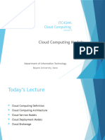 ITC4344 2 Cloud Computing Models