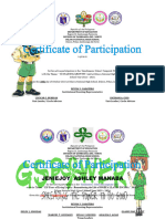 Scouting Certificate