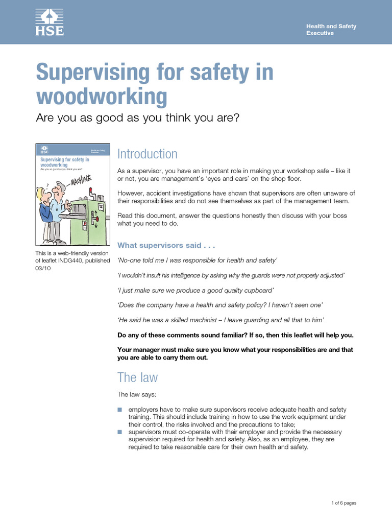 Safety Woodworking | PDF | Occupational Safety And Health | Safety