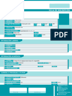 Hoja de Inscripcion Universidad Metropolitana