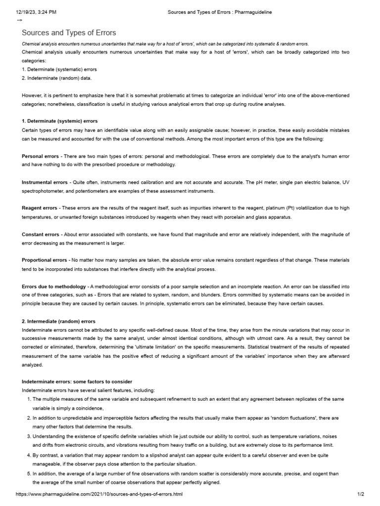 sources-and-types-of-errors-pharmaguideline-pdf-observational