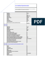 Pre Join Medical Questionnaire SLIMS Element 03