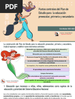 Puntos Centrales Del Plan de Estudio para La Educación Preescolar, Primaria y Secundaria 2.0