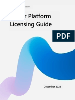 Power Platform Licensing Guide Dec 2023