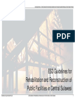 Enviromentally Sustainable Design (ESD) Guidelines For Rehabilitation and Reconstruction of Public Facilities in Central Sulawesi
