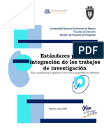 Estándares para La Integración de Los Trabajos de Investigación