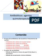 Antibióticos - Clases - Mecanismos de Accion y Resistencia Bacteriana