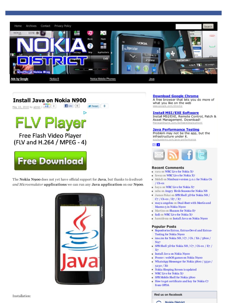 Install Java Di Nokia N900 | PDF | Google Chrome | Smartphone