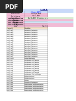 Tentative Course List (Jan - April 2023)